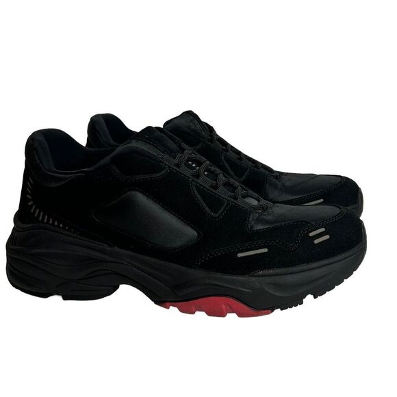 ZARA MAN sneakers Shoes Size EU 43 US 10 Black / Red Lace Up Fashion Casual - Picture 4 of 11